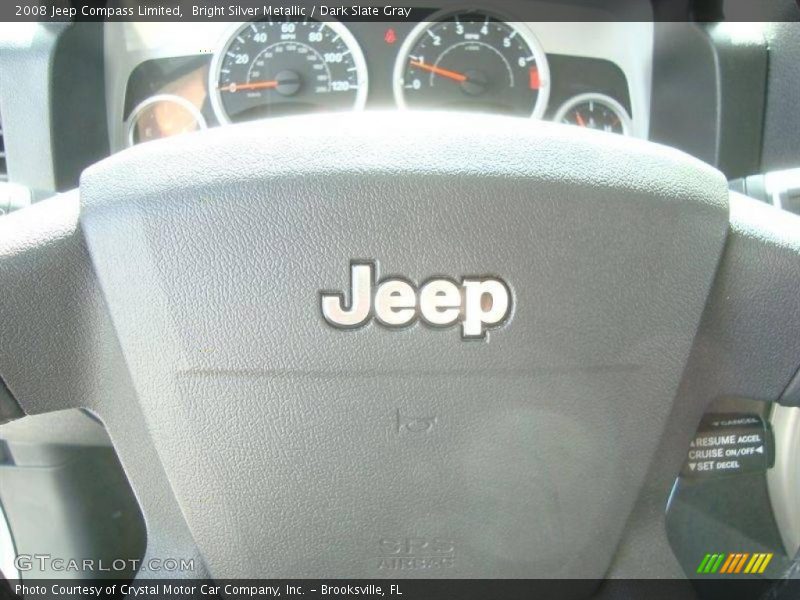 Bright Silver Metallic / Dark Slate Gray 2008 Jeep Compass Limited