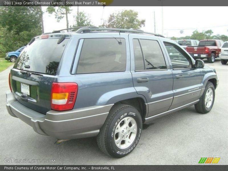 Steel Blue Pearl / Taupe 2001 Jeep Grand Cherokee Laredo