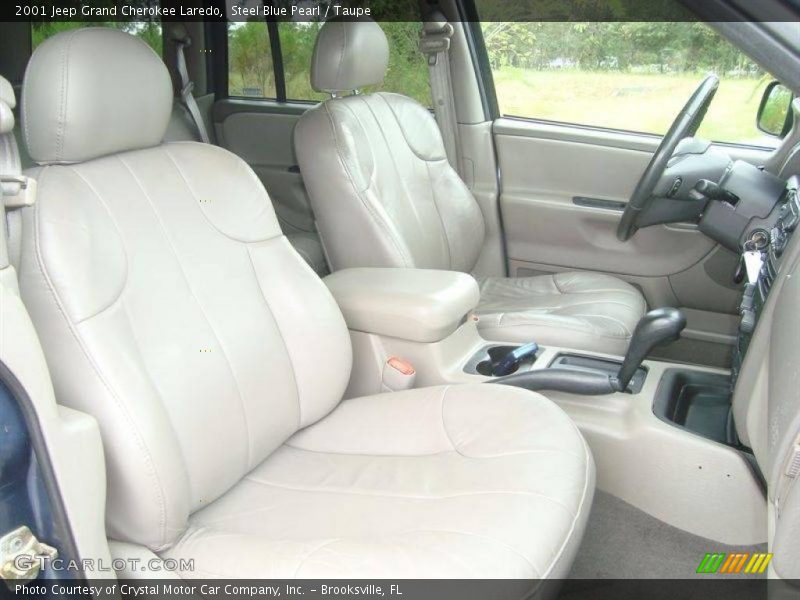 Steel Blue Pearl / Taupe 2001 Jeep Grand Cherokee Laredo