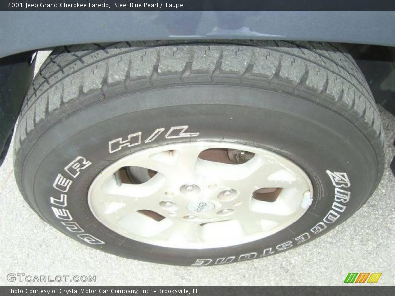 Steel Blue Pearl / Taupe 2001 Jeep Grand Cherokee Laredo