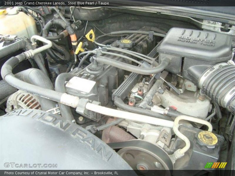 Steel Blue Pearl / Taupe 2001 Jeep Grand Cherokee Laredo