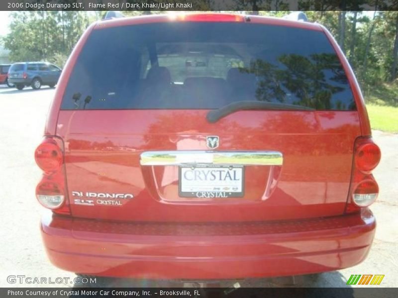 Flame Red / Dark Khaki/Light Khaki 2006 Dodge Durango SLT