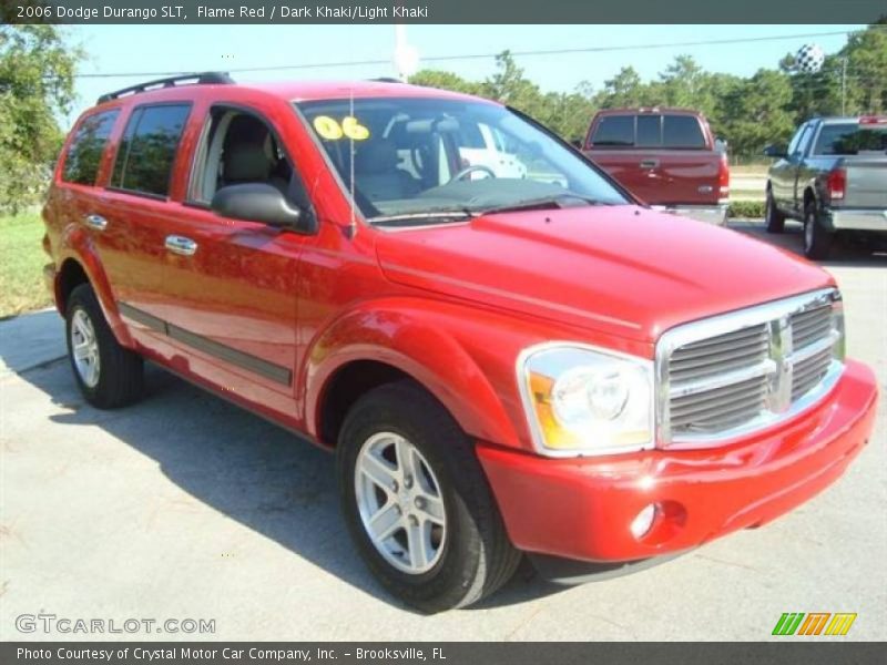 Flame Red / Dark Khaki/Light Khaki 2006 Dodge Durango SLT