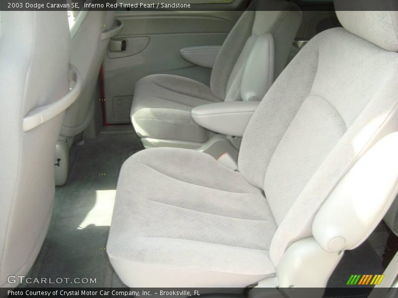 Inferno Red Tinted Pearl / Sandstone 2003 Dodge Caravan SE