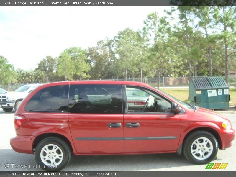 Inferno Red Tinted Pearl / Sandstone 2003 Dodge Caravan SE