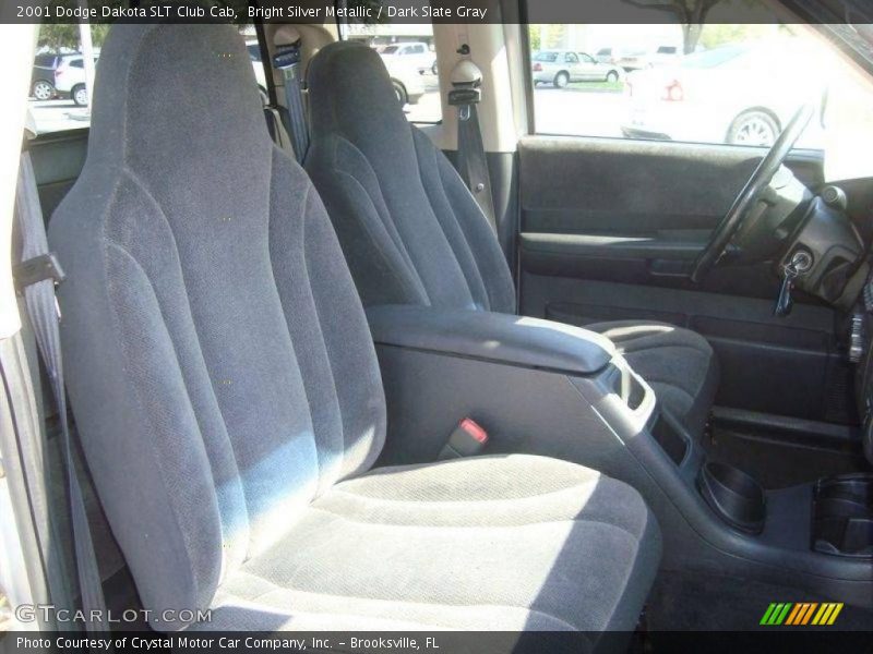 Bright Silver Metallic / Dark Slate Gray 2001 Dodge Dakota SLT Club Cab