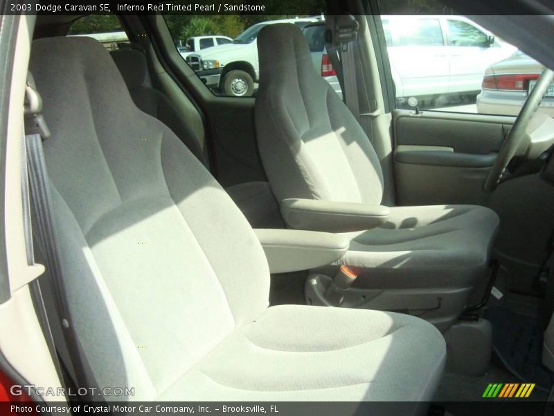 Inferno Red Tinted Pearl / Sandstone 2003 Dodge Caravan SE