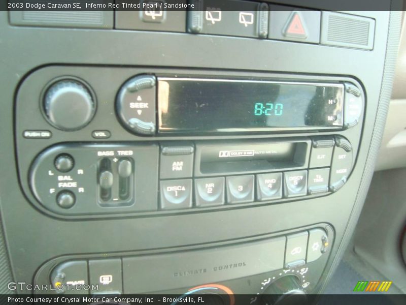 Inferno Red Tinted Pearl / Sandstone 2003 Dodge Caravan SE