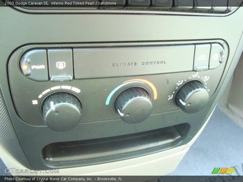 Inferno Red Tinted Pearl / Sandstone 2003 Dodge Caravan SE