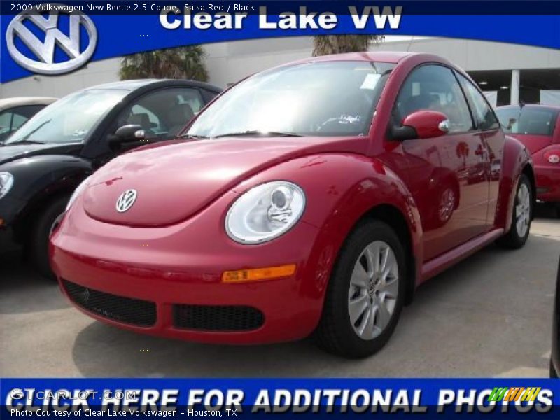 Salsa Red / Black 2009 Volkswagen New Beetle 2.5 Coupe