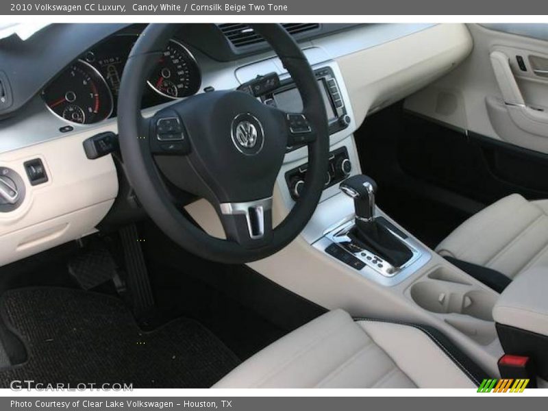 Candy White / Cornsilk Beige Two Tone 2010 Volkswagen CC Luxury