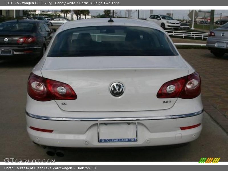 Candy White / Cornsilk Beige Two Tone 2010 Volkswagen CC Luxury