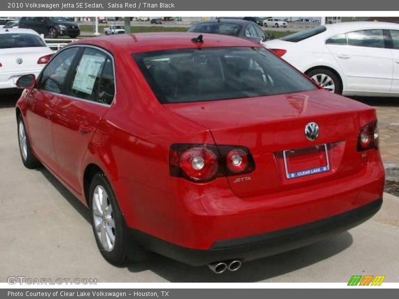 Salsa Red / Titan Black 2010 Volkswagen Jetta SE Sedan