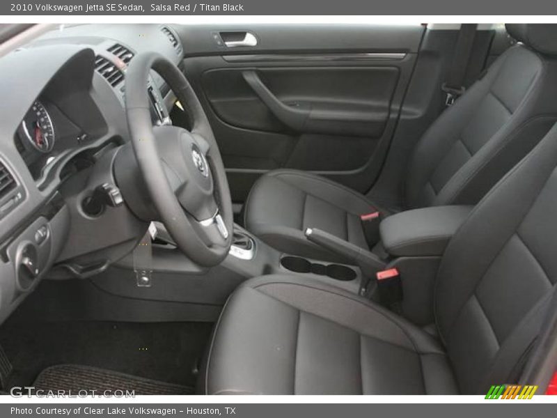 Salsa Red / Titan Black 2010 Volkswagen Jetta SE Sedan