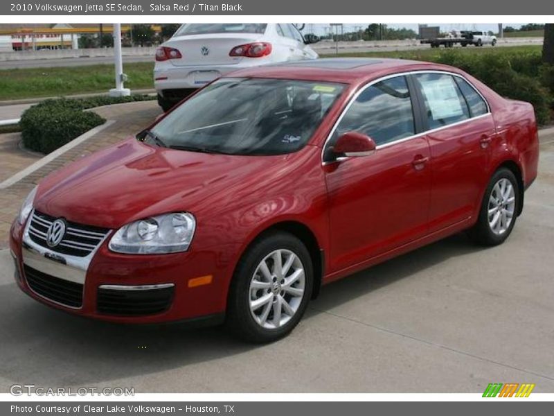 Salsa Red / Titan Black 2010 Volkswagen Jetta SE Sedan
