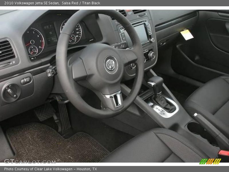 Salsa Red / Titan Black 2010 Volkswagen Jetta SE Sedan