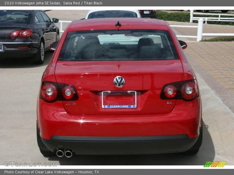 Salsa Red / Titan Black 2010 Volkswagen Jetta SE Sedan