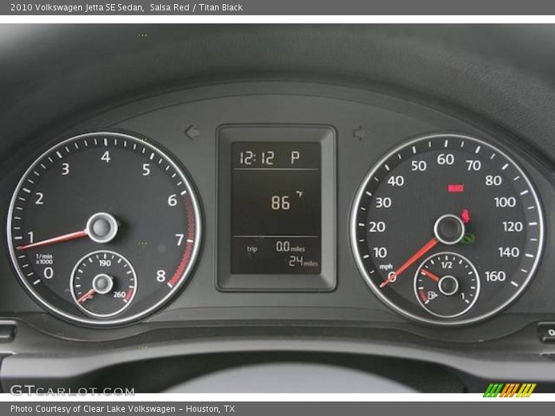 Salsa Red / Titan Black 2010 Volkswagen Jetta SE Sedan