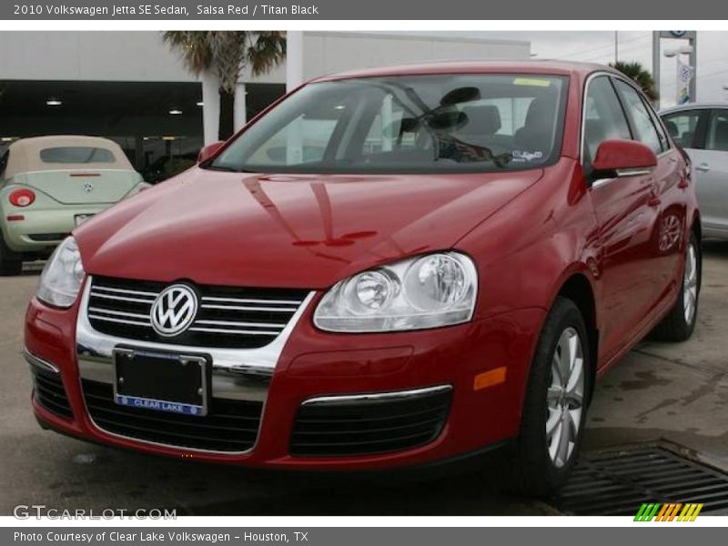 Salsa Red / Titan Black 2010 Volkswagen Jetta SE Sedan