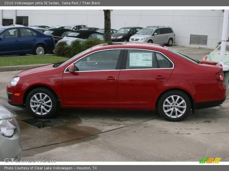 Salsa Red / Titan Black 2010 Volkswagen Jetta SE Sedan