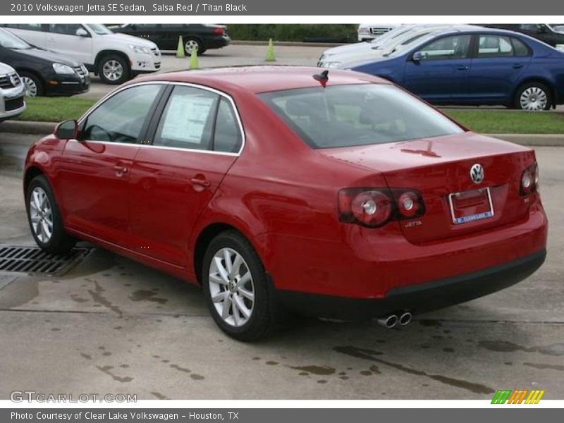Salsa Red / Titan Black 2010 Volkswagen Jetta SE Sedan