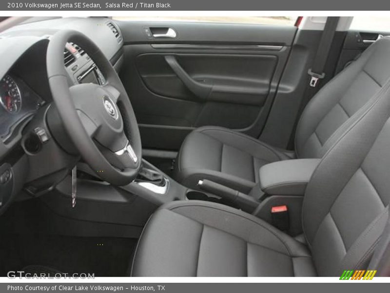 Salsa Red / Titan Black 2010 Volkswagen Jetta SE Sedan