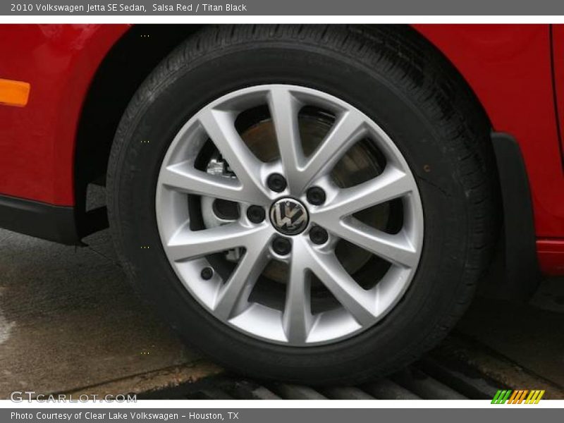 Salsa Red / Titan Black 2010 Volkswagen Jetta SE Sedan