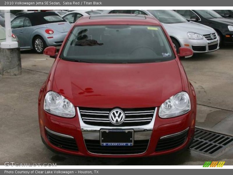 Salsa Red / Titan Black 2010 Volkswagen Jetta SE Sedan