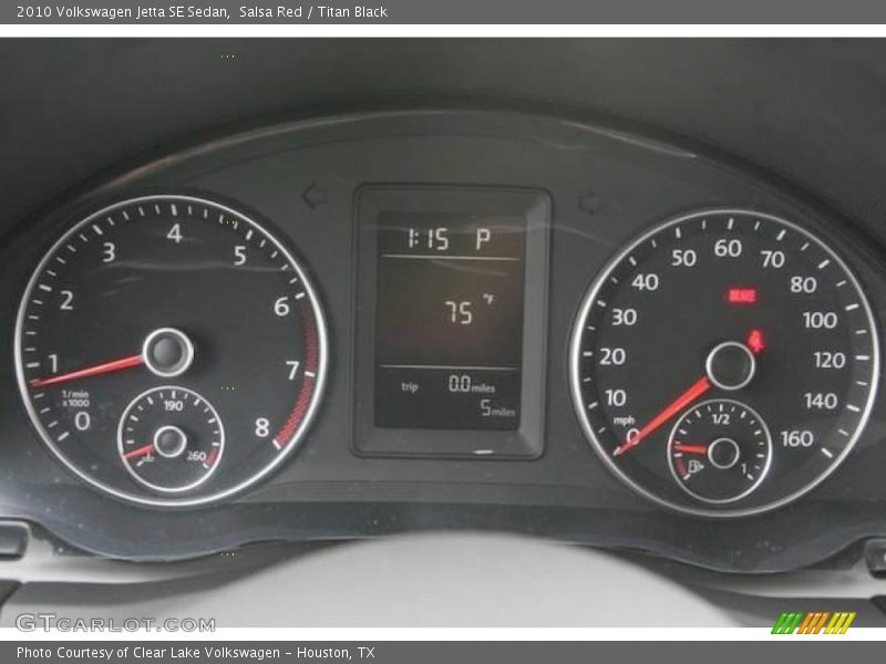 Salsa Red / Titan Black 2010 Volkswagen Jetta SE Sedan