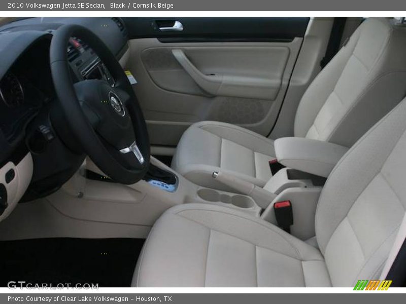 Black / Cornsilk Beige 2010 Volkswagen Jetta SE Sedan
