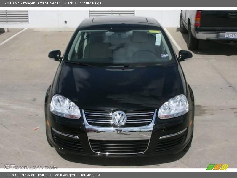 Black / Cornsilk Beige 2010 Volkswagen Jetta SE Sedan