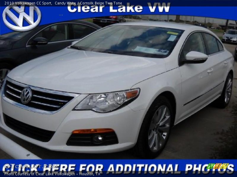 Candy White / Cornsilk Beige Two Tone 2010 Volkswagen CC Sport