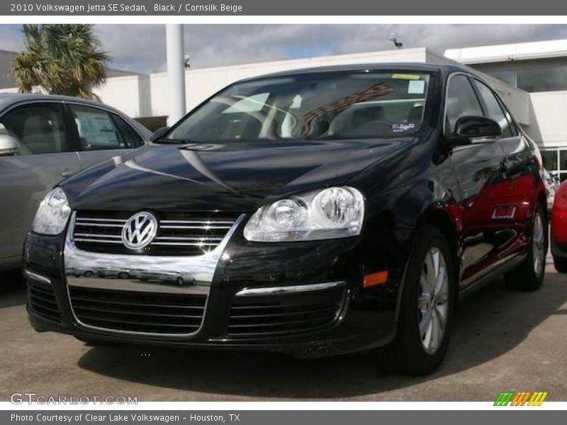 Black / Cornsilk Beige 2010 Volkswagen Jetta SE Sedan