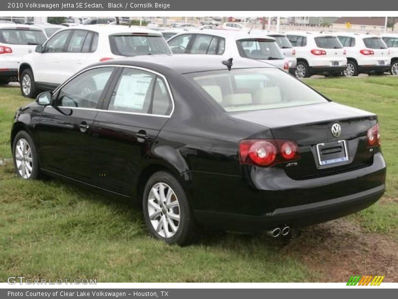 Black / Cornsilk Beige 2010 Volkswagen Jetta SE Sedan