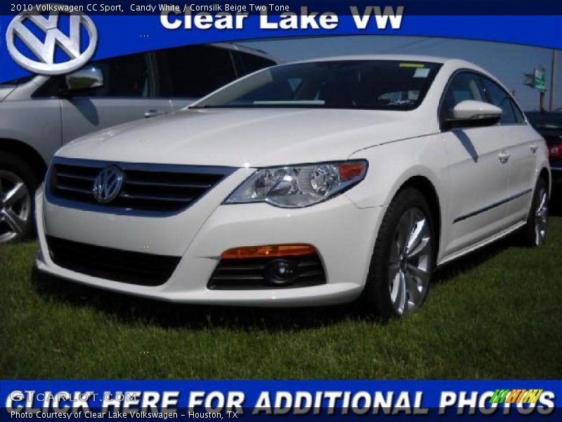 Candy White / Cornsilk Beige Two Tone 2010 Volkswagen CC Sport