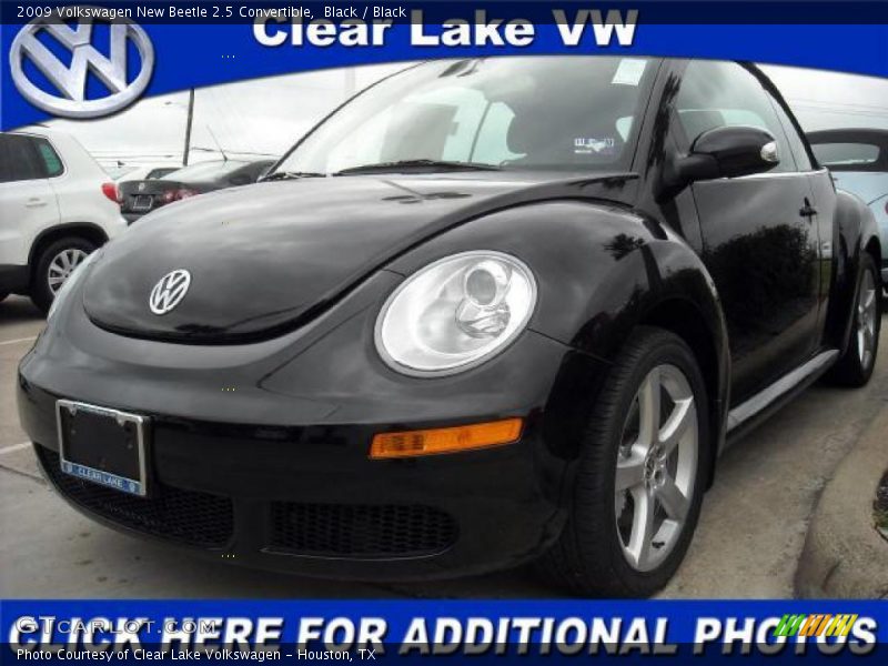 Black / Black 2009 Volkswagen New Beetle 2.5 Convertible