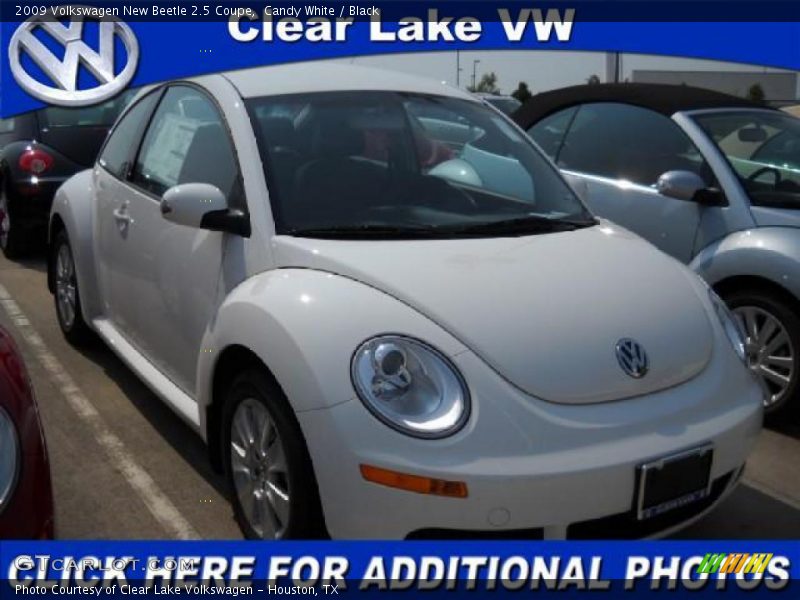 Candy White / Black 2009 Volkswagen New Beetle 2.5 Coupe