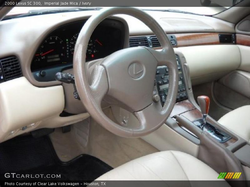 Imperial Jade Mica / Ivory 2000 Lexus SC 300
