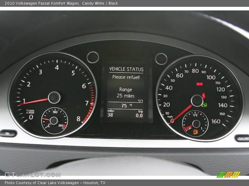 Candy White / Black 2010 Volkswagen Passat Komfort Wagon