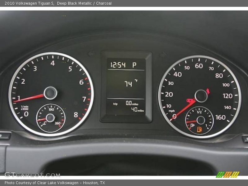 Deep Black Metallic / Charcoal 2010 Volkswagen Tiguan S