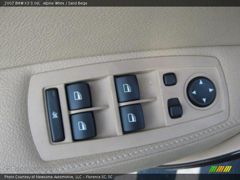Alpine White / Sand Beige 2007 BMW X3 3.0si