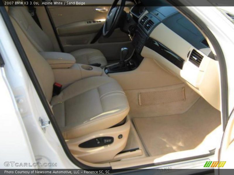 Alpine White / Sand Beige 2007 BMW X3 3.0si