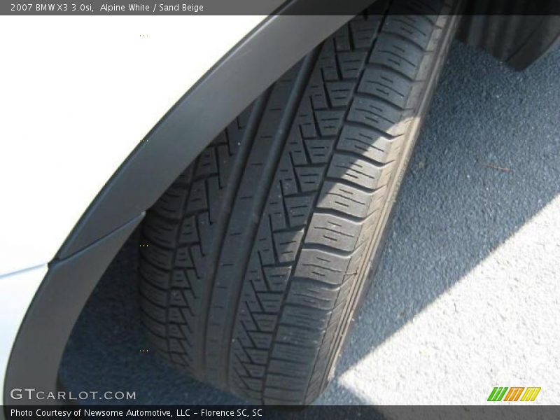 Alpine White / Sand Beige 2007 BMW X3 3.0si