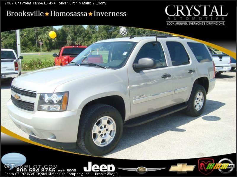 Silver Birch Metallic / Ebony 2007 Chevrolet Tahoe LS 4x4