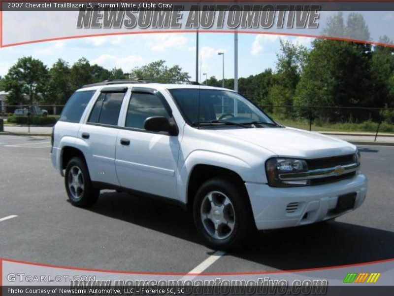 Summit White / Light Gray 2007 Chevrolet TrailBlazer LS