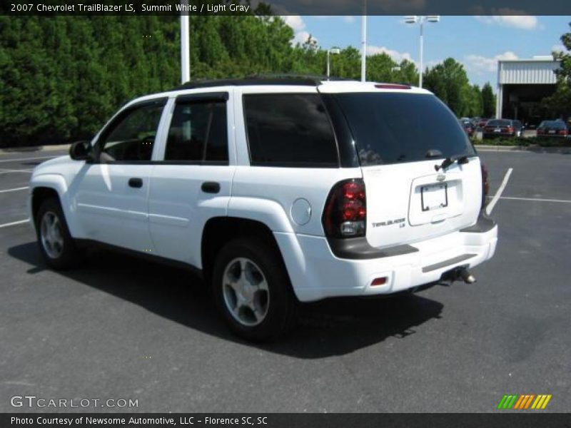 Summit White / Light Gray 2007 Chevrolet TrailBlazer LS