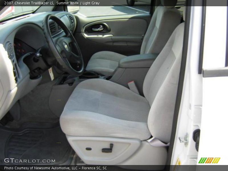 Summit White / Light Gray 2007 Chevrolet TrailBlazer LS