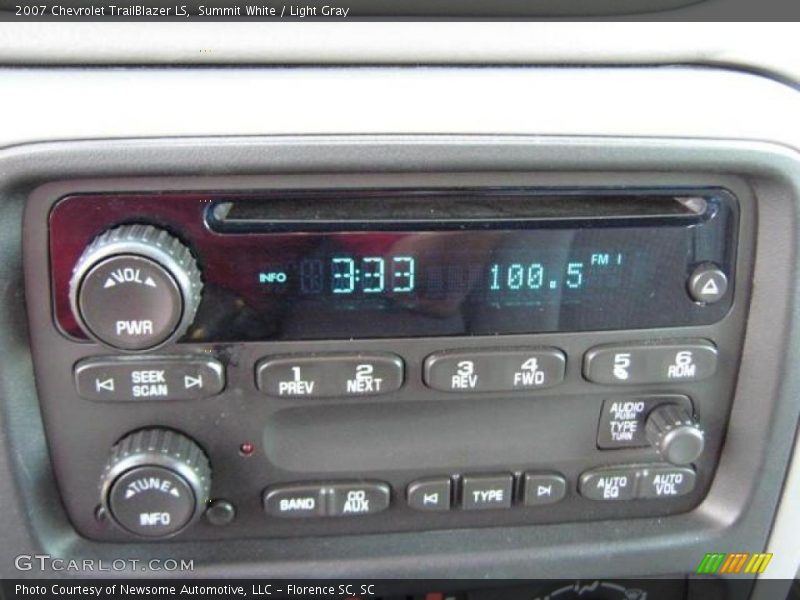 Summit White / Light Gray 2007 Chevrolet TrailBlazer LS