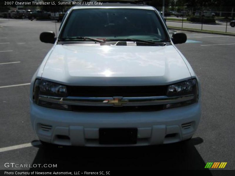 Summit White / Light Gray 2007 Chevrolet TrailBlazer LS