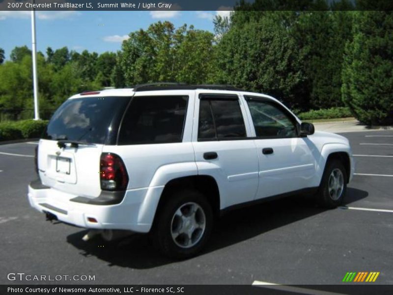 Summit White / Light Gray 2007 Chevrolet TrailBlazer LS